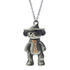 Retro Style Little Bear with Tie Copper Necklace