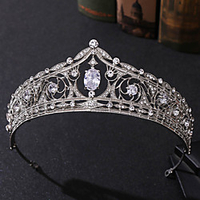 Retro Sweet Rhinestone / Alloy Crown Tiaras / Headbands with Crystal / Rhinestone / Split Joint / Trim 1 PC Wedding / Party / Evening Headpiece miniinthebox
