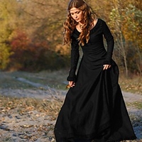 Retro Vintage Medieval Vacation Dress Dress Women