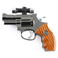 Revolver Shaped Lighter with Red Laser Beam
