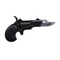 Revolver Shaped Wind-proof Lighter with Knife (Blue Fire)