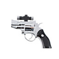 Revolver Shaped Windproof Lighter (Silver)