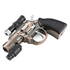 Revolver Shaped Windproof Lighter with Red Lase and White Led Light (Copper)