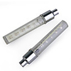 RGB 5-LED 7-Mode Stainless Steel Wheel Lights for Bikes and Cars (2-Pack)