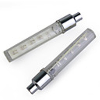 RGB 5-LED 7-Mode Stainless Steel Wheel Lights for Bikes and Cars (2-Pack)