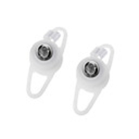 RGB Light 2-Mode Tie-On Bike Light Keychains - White (2-Keychain Set)(YT-L122)