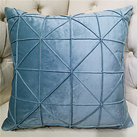Rice Character Lattice Lisi Velvet Soft Home Office Pillow Case Cover Living Room Bedroom Sofa Cushion Cover Modern Sample Room Cushion Cover