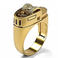 Ring 3D Gold Silver Alloy Statement Punk Rock 1pc 6 7 8 9 10 / Men