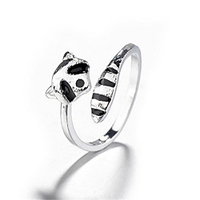 Ring 3D Silver Copper Silver-Plated Precious Fashion 1pc Adjustable / Women