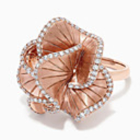 Ring AAA Cubic Zirconia Chunky Rose Gold Brass Flower Luxury Elegant 1pc 6 7 8 9 10 / Women