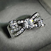 Ring AAA Cubic Zirconia Crossover Silver Brass Floral Theme Elegant Sweet 1pc 6 7 8 9 10 / Women