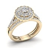 Ring AAA Cubic Zirconia Double Layered Gold Brass Petal Sweet Fashion 1 set 6 7 8 9 10 / Women