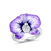 Ring AAA Cubic Zirconia Fancy Silver Brass Flower Shape Artistic European Sweet 1pc 6 7 8 9 10 / Women