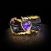 Ring AAA Cubic Zirconia Geometrical Black Brass Floral Theme Artistic Unique Design Elegant 1pc 6 7 8 9 10 / Women