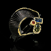 Ring AAA Cubic Zirconia Geometrical Black Brass Floral Theme Statement Artistic European 1pc 6 7 8 9 10 / Women