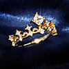 Ring AAA Cubic Zirconia Geometrical Gold Brass Crown Sweet Fashion 1pc 6 7 8 9 10 / Women