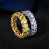 Ring AAA Cubic Zirconia Geometrical Gold Silver Brass Precious Luxury Elegant Sweet 1pc 6 7 8 9 10 / Women