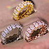 Ring AAA Cubic Zirconia Geometrical Rose Gold Gold Silver Brass Blessed Luxury 1pc 6 7 8 9 10 / Women