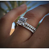 Ring AAA Cubic Zirconia Geometrical Silver Brass Blessed Sweet 1 set 6 7 8 9 10 / Women
