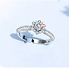 Ring AAA Cubic Zirconia Geometrical Silver Brass Flower Elegant Sweet 1pc 6 7 8 9 10 / Women