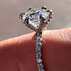 Ring AAA Cubic Zirconia Geometrical Silver Brass Flower Korean 1pc 6 7 8 9 10 / Women