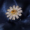 Ring AAA Cubic Zirconia Geometrical Silver Brass Flower Luxury Trendy 1pc 6 7 8 9 10 / Women