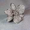 Ring AAA Cubic Zirconia Geometrical Silver Brass Flower Shape Lolita 1pc 6 7 8 9 10 / Women