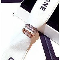 Ring AAA Cubic Zirconia Mismatched Rose Gold Silver Brass Blessed Elegant Trendy Cute 1pc 6 7 8 9 10 / Women
