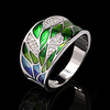 Ring AAA Cubic Zirconia Mixed Color Silver Brass Floral Theme Asian Unique Design Elegant 1pc 6 7 8 9 10 / Women