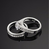 Ring AAA Cubic Zirconia Vintage Style Silver Alloy Tower Creative Ladies Luxury European 1pc 5 6 7 8 9 / Solitaire / Women