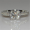 Ring AAA Cubic Zirconia White Purple Yellow Platinum Plated Alloy Stylish 1pc 5 6 7 8 9 / Women