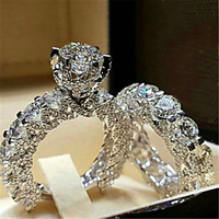 Ring AAA Cubic Zirconia White Silver Platinum Plated Alloy Stylish 1pc 5 6 7 8 9 / Women