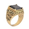 Ring Black Red Gold / Black Resin Alloy Magic Military scottish 1pc 7 8 9 10 / Men