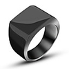Ring Black Silver Titanium Steel Tungsten Steel Euramerican Initial engineering 7 8 9 10 11 / Men