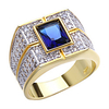 Ring Blue Alloy Punk 1pc 7 8 9 10 11