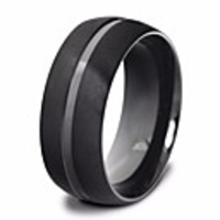 Ring Classic Black Titanium Steel Geometric Basic Trendy 1pc 7 8 9 10 11 / Men