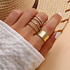 Ring Classic Gold Alloy Blessed Simple Classic Vintage 5pcs 6 / Women