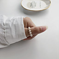 Ring Classic Gold Alloy Flower Simple Trendy Sweet 1pc 7 / Women