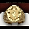 Ring Classic Gold Copper Gold Plated Lion Fashion 1pc 9 10 11 12