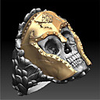 Ring Classic Gold Copper Gold Plated Skull Fashion 1pc 9 10 11 12 / Men