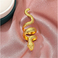 Ring Classic Gold Silver Alloy Snake Stylish 1pc Adjustable