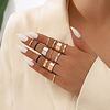Ring Classic Rainbow Alloy Blessed Fashion Classic Holiday 1 set 6 / Women