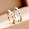 Ring Classic Rose Gold Gold Silver Stainless Steel Simple Trendy Korean 1pc Middle Finger Ring Finger / Women