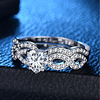 Ring Classic Silver Copper Platinum Plated Imitation Diamond Heart Love Ladies Romantic Fashion 2pcs 6 7 8 9 10 / Women