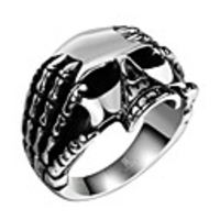 Ring Classic Silver Titanium Steel Skull Stylish 1pc 8 9 10 11 / Men