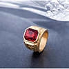 Ring Crystal 3D Black Blue Red Titanium Steel Stone Precious Vintage Fashion 1pc 9 10 / Men