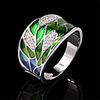 Ring Cubic Zirconia Classic Silver Copper Imitation Diamond Flower Fashion 1pc 7 / Women
