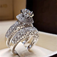 Ring Cubic Zirconia Hollow Out White Copper Gold Plated Flower Stylish 1pc 6 7 8 9 10 / Women
