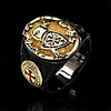 Ring Geometrical Gold Copper Gold Plated Cross Vintage 1pc 8 9 10 11 / Men