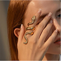 Ring Geometrical Gold Silver Alloy Snake Fashion 1pc Adjustable miniinthebox